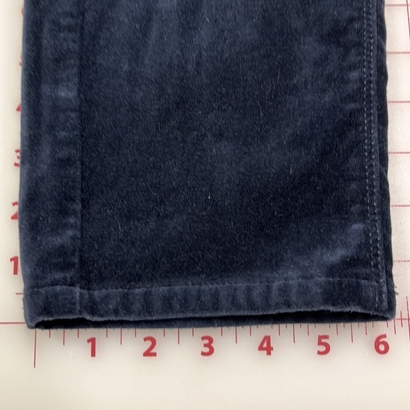 J. JILL Holiday/Office Cotton Velvet Straight Leg 5 Pocket Deep Navy Pant SZ 10P - Picture 10 of 15